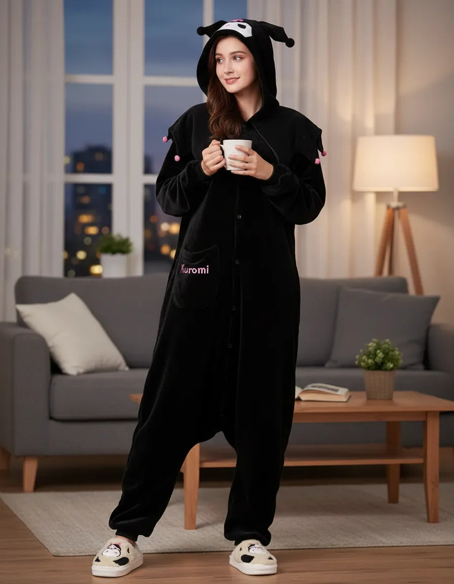 Pijama Mameluco Kuromi Hello Kity